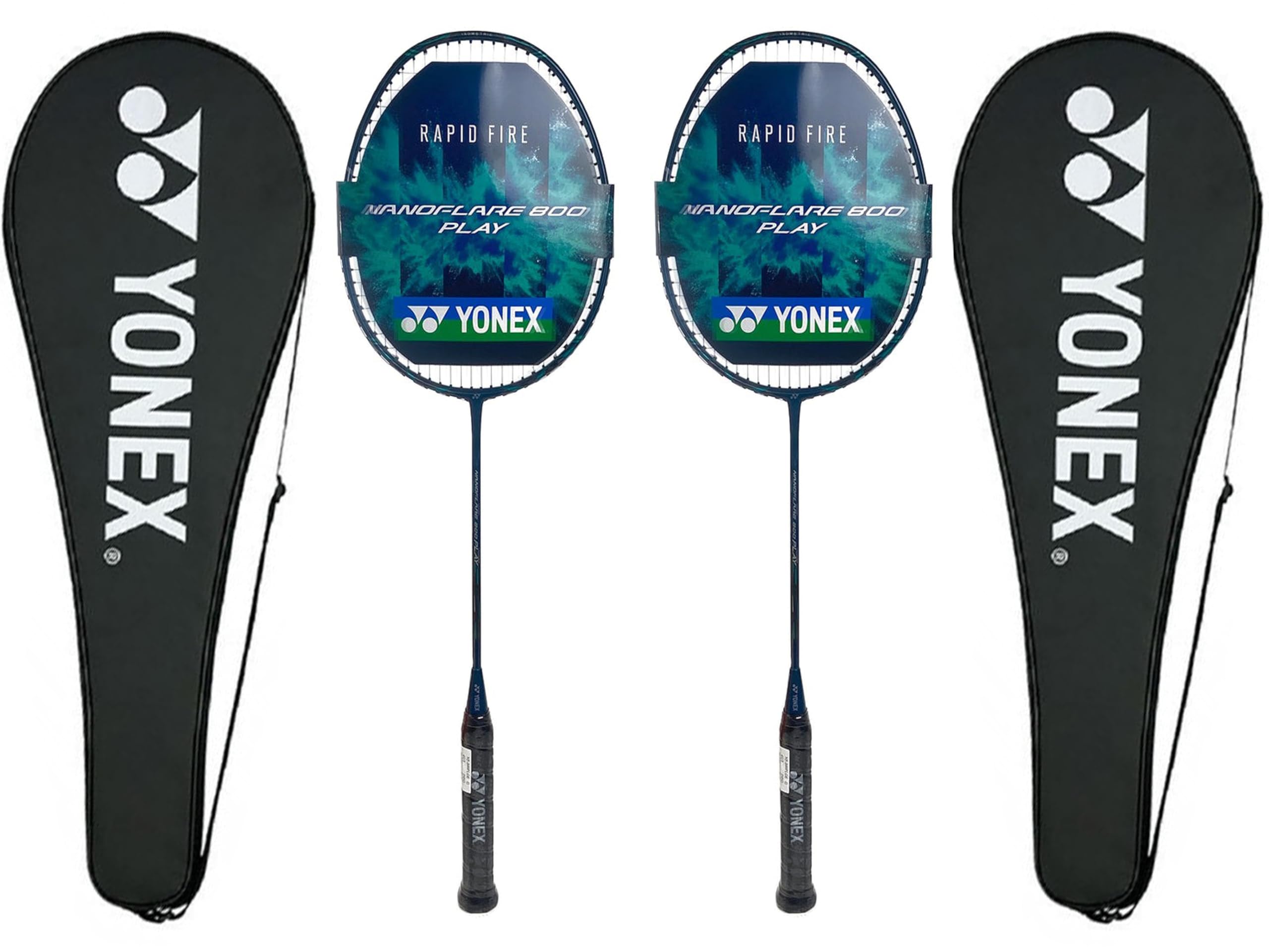 Yonex Nanoflare 800 Play 4U5 Strung Badminton Racquet -(Set of 2